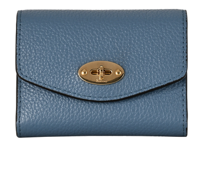 Darley Concertina Wallet Brighton Blue Small Classic Grain